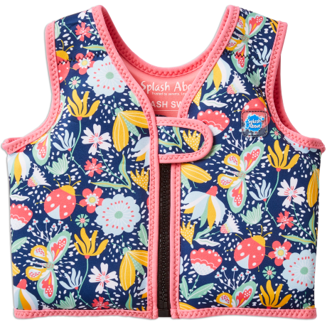 Жилет для плавания плоский Цветы розовый